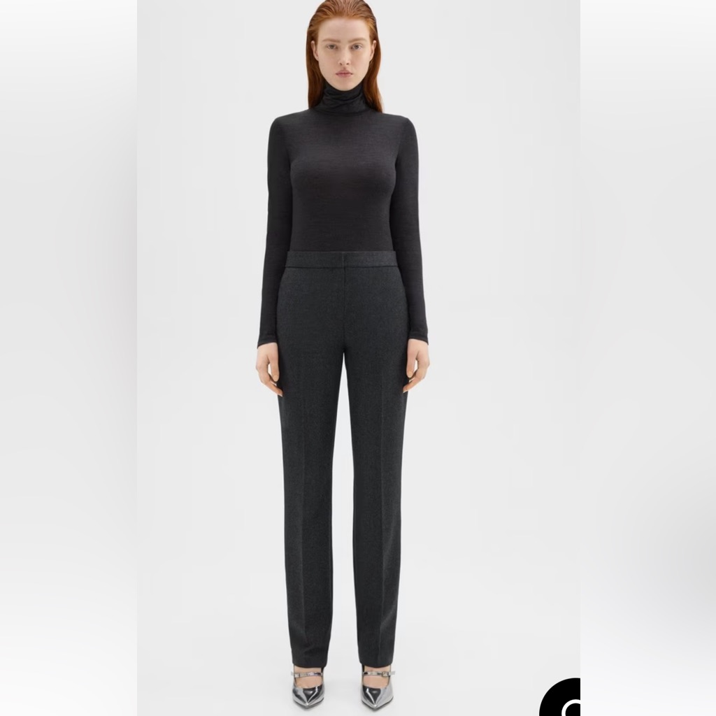Theory Slim Straight Pant Melange Tailor